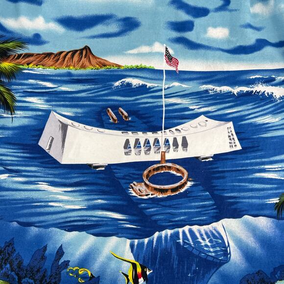 WWII Pearl Harbor USS Arizona Memorial Hawaiian shirt - Picture 5 of 5